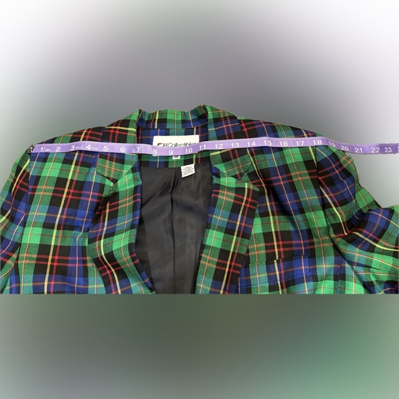 Vintage JH Collectibles Plaid Blazer Jacket - Picture 8 of 8